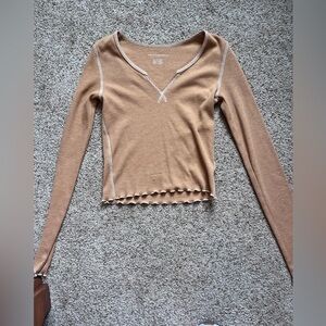 Yellow American eagle long sleeve (mustard yellow)